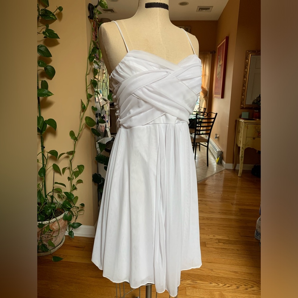 White gauzy dress